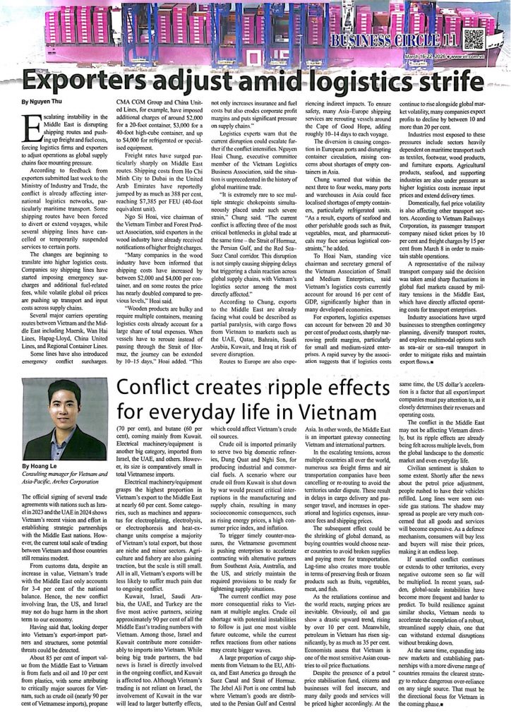 Arches Featured in Vietnam Investment Review: Expert Insights on Global Energy Markets and Regional Impact